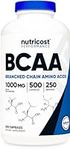 Nutricost BCAA Capsules 2:1:1 500mg, 500 Caps