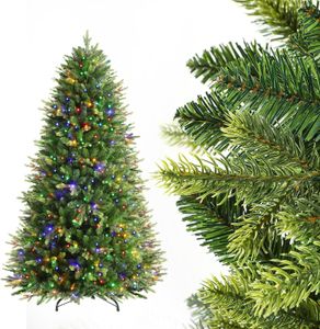 SHareconn 7ft Christmas Tree – RGB Pre-Lit Artificial Holiday Decor