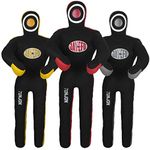 Jayefo Tonjon MMA Grappling Dummies – Jiu Jitsu Dummy for Punch Boxing & Kickboxing, Boxing Dummy for Martial Arts Karate Training, Freestanding Punching Bag for Kickboxing | Unfilled 5ft (Black/Red)