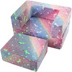 MeMoreCool Toddler Chair Glow in Dark Rainbow Kids Couch, Fold Out Modular Chair for Boy Girl, Baby Sofa Chair for Bedroom Lounge