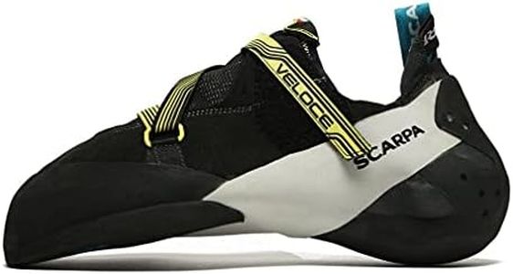 Scarpa Veloce, Zapatillas de Escalada Hombre, Black-Yellow FKJ, 41.5 EU