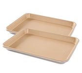 Nordic Ware Naturals Nonstick 1/4 Sheet Pan, 2 Count (Pack of 1)