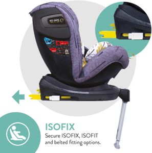 Cosatto Rotate 360 Car Seat – Fika Forest, Swivel Baby Seat