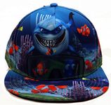 Disney Finding Nemo Pixar Movie Sublimated Print Snapback Hat Cap Character Fish Blue