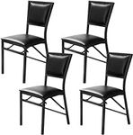 DORTALA Folding Chairs Set of 4, Ki