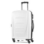 Samsonite Winfield 2 Hardside Luggage with Spinner Wheels, Brushed White, Checked-Medium 24-Inch, Winfield 2 Hardside Luggage with Spinner Wheels