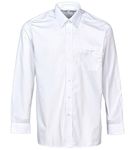 Kentex Online Men's Classic Long Sleeve Easy Care Formal Shirts Size 14.5" to 22" (17 in, White)