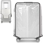 MVQPER Luggage Cover, 30 Inch Suitcase Cover Protectors Waterproof, Luggage Protector Case Covers Dustproof Transparent for Suitcases Travel Luggage for Home Business School Travel or Luggage Storage
