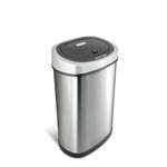 Nine Stars DZT-50-9 Infrared Touchless Stainless Steel Trash Can, 13.2-Gallon