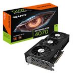 Gigabyte GeForce RTX 4070 WINDFORCE OC 12GB Graphics Card - 12GB DDRX6 21Gbps, PCI-E 4.0, DisplayPort 1.4, HDMI 2.1a, NVIDIA DLSS 3, Ada Lovelace Arch, GV-N4070WF3OC-12GD