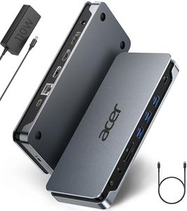 Acer Premium 13-in-1 Docking Station with 110W PD & Triple Monitor Support | Dual 4K HDMI and DP,5Gbps USB A/C,Gigabit Ethernet,Security Lock | Laptop Docking Station for Windows/Dell/HP/Lenovo/Asus