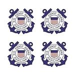Set of 4 Decal US Coast Guard Auxil