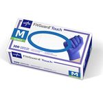 FitGuard Touch Powder Free Nitrile Exam Gloves, Size Medium. Box of 300