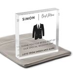 Beecreative Best Man Gifts - Groomsmen Gifts - Usher Gifts For Wedding - Thank You Best Man Gift - With Grey Bag