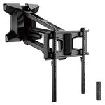 myWall HP60L Motorised Wall Mount for Flat Screens 37-70 Inches (94-178 cm) Load Capacity 35 kg Motorised Radio Remote Control Swivelling Rotatable