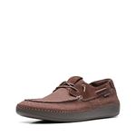 Clarks Collection Men's Higley Tie Sneaker, Brown Combi, 10 Medium US