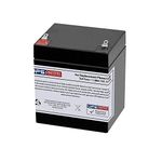 12V 5Ah F1 Terminal Compatible Battery Replacement for ADT, DSC, FirstAlert Alarm - Ships from Toronto