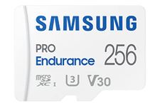 SAMSUNG PRO Endurance 256GB MicroSDXC Memory Card with Adapter for Dash Cam, Body Cam, and Security Camera – Class 10, U3, V30 (‎MB-MJ256KA/AM) [Canada Version]