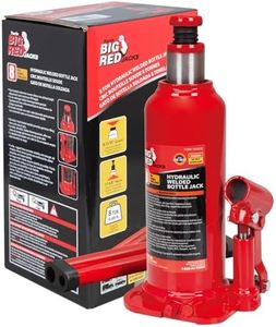 BIG RED 8 Ton (16,000 LBs) Capacity Hydraulic Welded Bottle Jack, TAM90803B