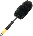 Meguiar's X1902EU Supreme Microfibre Wheel Brush, Medium, Completely Safe Wheel Cleaning, Black