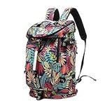 Floral Gym Duffle Bag Backpack 4 wa