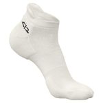 HEELIUM Bamboo Socks For Women, Ankle Length, Anti-Odour & Breathable, Padded Base & Anti-Bacterial, Softer Than Cotton, Made In India, White