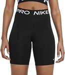 Nike Women's Pro 365 8-Inch Inseam Short, X-Large, Black/White