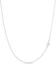 KEZEF Sterling Silver Necklace - 1mm Box Chain - Hypoallergenic and Tarnish Resistant - Classic Design, Comfortable Fit - 20 inch - By Kezef Creations