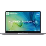 HUAWEI MateBook D 15 Laptop - Windows 11, 15.6'' 1080P Eye Comfort Display, Intel Core 11th Gen i5-1135G7, Fingerprint Power Button, Metallic Body, Recessed Camera, Wi-Fi 6, 8GB RAM, 512GB SSD