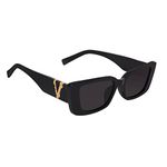 Dervin UV400 Protection Cat-Eye Retro Driving Sunglasses for Women (Black) - Pack of 1