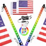 SWATOW INDUSTRIES 4FT LED Whip Lights RGB LED Whips for UTV Polaris RZR Ranger Side by Side Can-am ATV