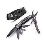 HONZIN Multi Tool Pliers Set, Foldable Pliers Stainless Steel Multitool with Nylon Pouch Ideal Pocket Tool for Outdoor