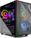 SkyTech Chronos Mini Gaming Computer PC Desktop - Intel Core-i3 10100F 3.6GHz, GTX 1650 4G, 500GB SSD, 8G 3000, RGB Fans, AC WiFi, Windows 10 Home 64-bit