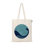 Ecoright Aesthetic Canvas Tote Bag for Women, Reusable Cotton Tote Bag for School, Grocery, Shopping, Beach & Gifts for Women