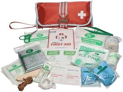Kurgo Portable Dog First Aid Kit, Pet Medical Kit (50 Piece), One Size, Paprika
