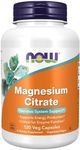 NOW Magnesium Citrate,120 Veg Capsules