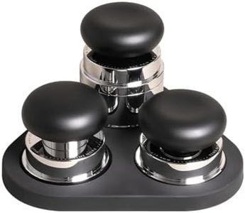 TIMEMORE Espresso Tamper Set 58.4mm with WDT Tool, Self-Leveling Tamper & Gravity Distributor for Professional Coffee Preparation - Metallic Grip