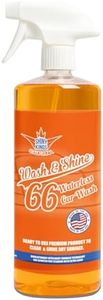 Shinykings Wash&Shine 66 32 fl.oz WATERLESS Car Wash with Ultra Car Shine Effect Powerful Car Wash Spray or Foam Soap for All Surfaces | Scratch-Free & Biodegradable Car Cleaner | 32 fl.oz.