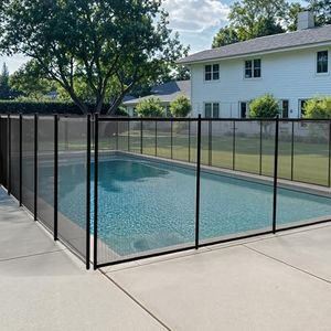 DWVO 4FTx 96FT Pool Fence, DIY Swimming Pool Safety Fence for In-ground Pools, Durable & Easy to Install Pool Fencing for Outdoor Swimming Backyard Garden