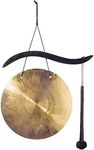 Woodstock Wind Chimes for Outside, Garden Decor, Hanging Gong, 17'' Wind Gongs for Outdoor, Patio, Home or Garden Decor Gift (WCBHG)