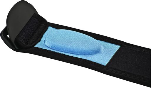 Mueller Tennis Elbow Support with Gel Pad, Black – One Size