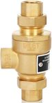 1/2 Inch 9D-M3 Backflow Preventer Brass Dual Check Valve with Intermediate Atmospheric Vent,1/2 Inch,Female Union Inlet and Outlet,190T012,Replacement for Watts