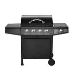 CosmoGrill 4+1 Series Gas BBQ with Side Barbecue Burner and Storage (4+1 Barbecue)