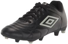 Umbro Boy's Classico XI FG Jr. Soccer Cleat, Black/Gray, 2 Little Kid