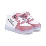 Bersache Sneaker, Loafers,Casual with Extra Comfort Snearkers LED Light Shoes for Kids (Pink)