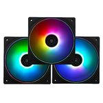 Thermalright TL-S12-S X3 CPU Case Fan 120mm Cooler Fan, fine aperture light effect,4pin PWM Silent Computer Fan Under 23.2dB(A) for Case CPU Liquid Cooler and CPU Air Cooler, Quiet CPU PC ARGB Fan