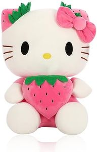 Kitty Peluche 28cm Anime Peluche Doll, Peluche Bambola di Kitty, Carino Cartoon Bambole Bambini Compleanno Giocattoli Ragazze, Regali di Compleanno per Bambini