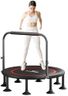LUVAGD 48" Foldable Mini Trampoline Rebounder, Fitness Equipment Trampoline, 400KG Load Capacity,Stable & Quiet Exercise Rebounder for Kids Adults Indoor Outdoor Workout,Black