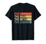 Pops The Man The Myth The Legend Vintage Gift for Pops T-Shirt