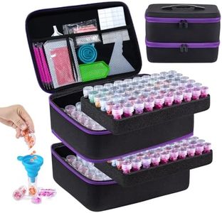 LEIYULY 240 Slots Storage Container for Diamond Art Kits with Diamond Art pens Tools and Portable Bead Storage Boxes, Diamond Art Storage Case and Diamond Art Storage Case